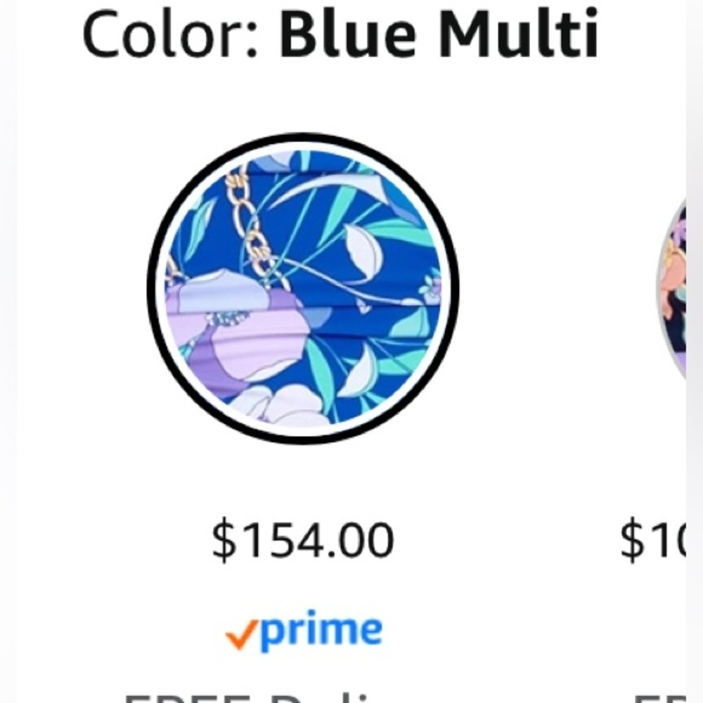 Gottex Blue and Purple One Piece Swimsuit with Wrap Front. MSRP $ 154 on AZ - Picture 2 of 9